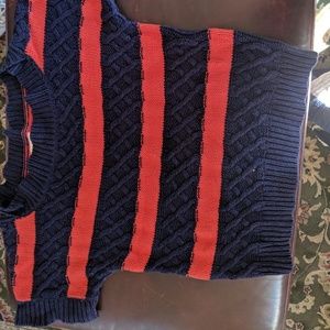 Kenji cable knit short sleeve sweater